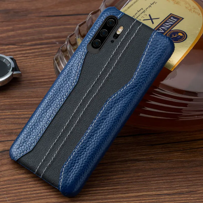 H74 Чехол для телефона из натуральной кожи для huawei p30 p20 Pro, чехлы для huawei mate 20 p30 pro, чехол из воловьей кожи, чехол s для Honor 8X V20 - Цвет: H74
