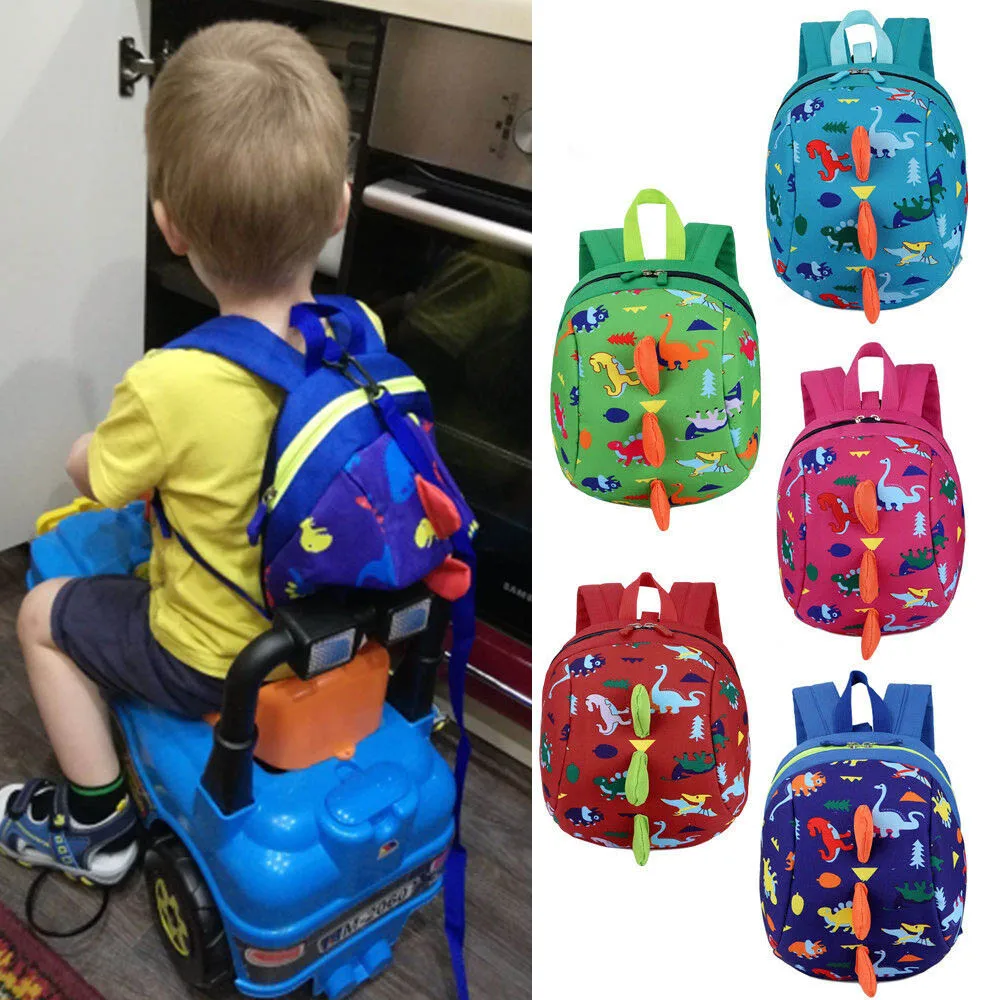 1 шт динозавров детей школьные сумки милый Животные для безопасности рюкзак с