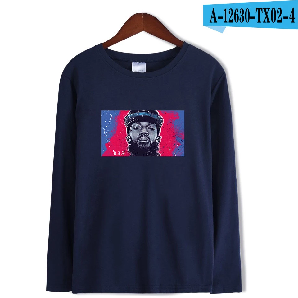 Q Nipsey hussle футболки женские и мужские крутые футболки Новая модная повседневная футболка с длинным рукавом Топы для весны XXS-4XL плюс размер - Цвет: Q