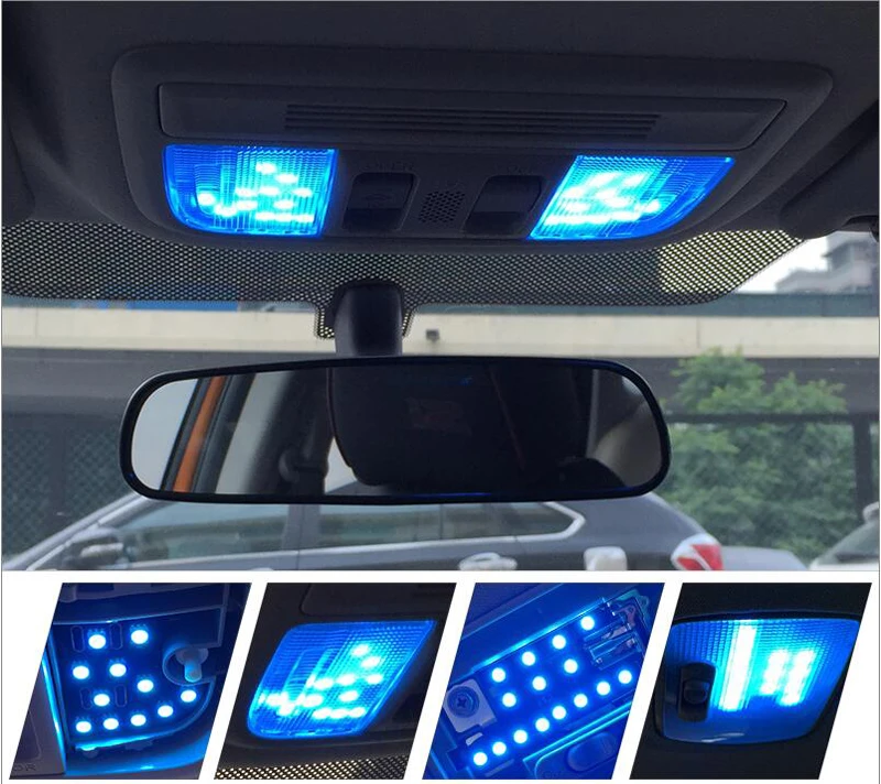 New Arrival Original T10 Socket LED Reading Lights Updated Modification For HONDA CIVIC Sedan 10TH 2016 2017 Trunk Lamp 4pcs/set |
