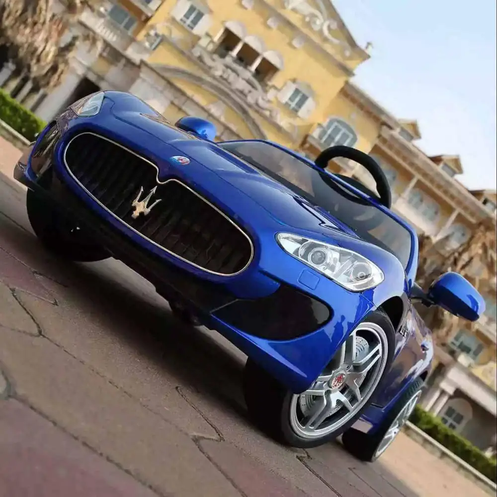Model B Blue 12V16A литиевая батарея, четыре колеса, Детский Электрический автомобиль, детская коляска, четыре колеса, автомобиль с дистанционным управлением, игрушечный автомобиль, может кататься на - Цвет: Model B Blue