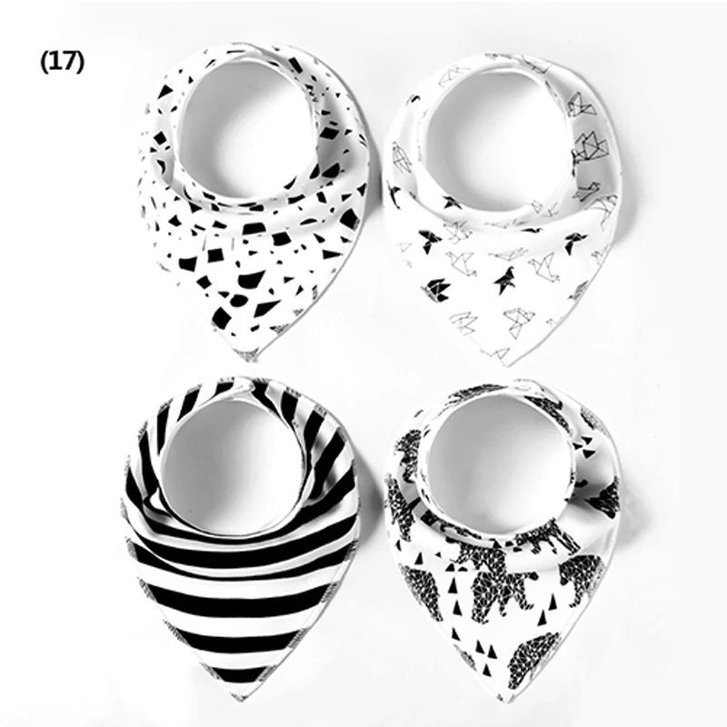 4 шт./лот детские слюнявчики для кормления Детские хлопковые нагрудник малыша