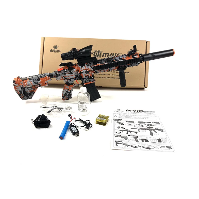 Zhenduo игрушка M416 рука от lectric пистолет-распылитель гель шар вода для детей на открытом воздухе хобби