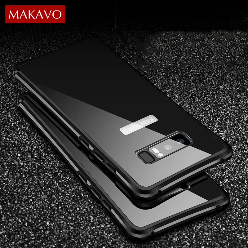 Роскошный чехол для Samsung Galaxy Note 8 Note8 2 в 1 тонкая металлическая рамка + акриловая