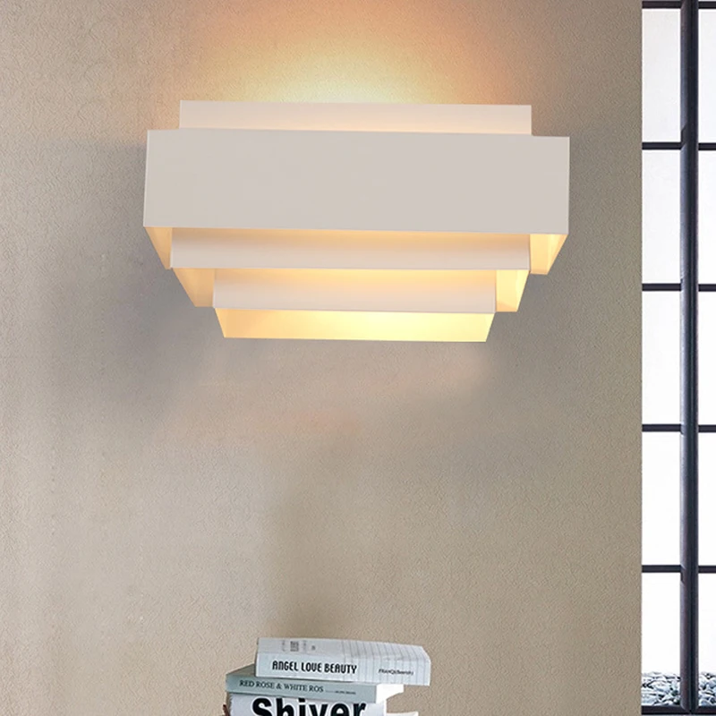 Modern brief multicolour 85-265V 5W led wall lamp sconce salon walls wall sconces modern bed led light sconce Size:25*10*13CM