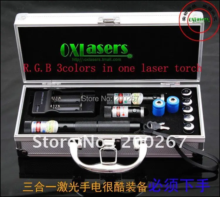 Oxlasers ox rgb301 металл обсаженных 3 в 1 фокус горения лазерного комплекта с 1000 МВт/2000