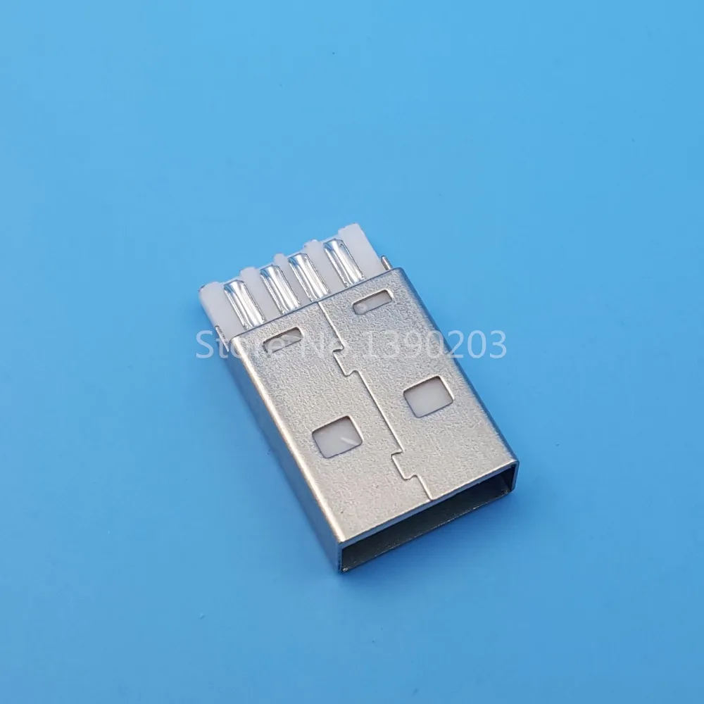 100 шт. 4 контактный разъем USB Type A папа|4pin wire|solder wire connectorconnector diy |