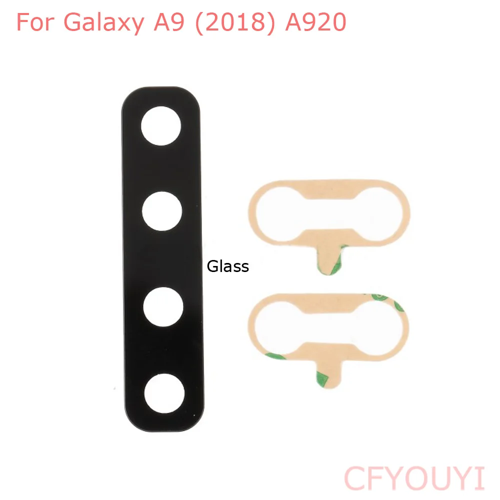10pcs/lot Back Rear Camera Glass Lens Cover With 3M Adhesive Sticker Replacement Part For Samsung Galaxy A9 2018 A920 | Мобильные
