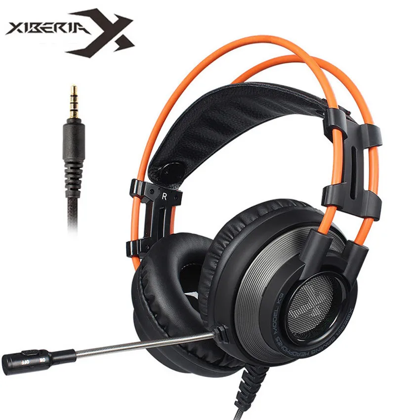 XIBERIA K9 PS4 игровая гарнитура шлем PC Gamer Стерео Игровые наушники с микрофоном для