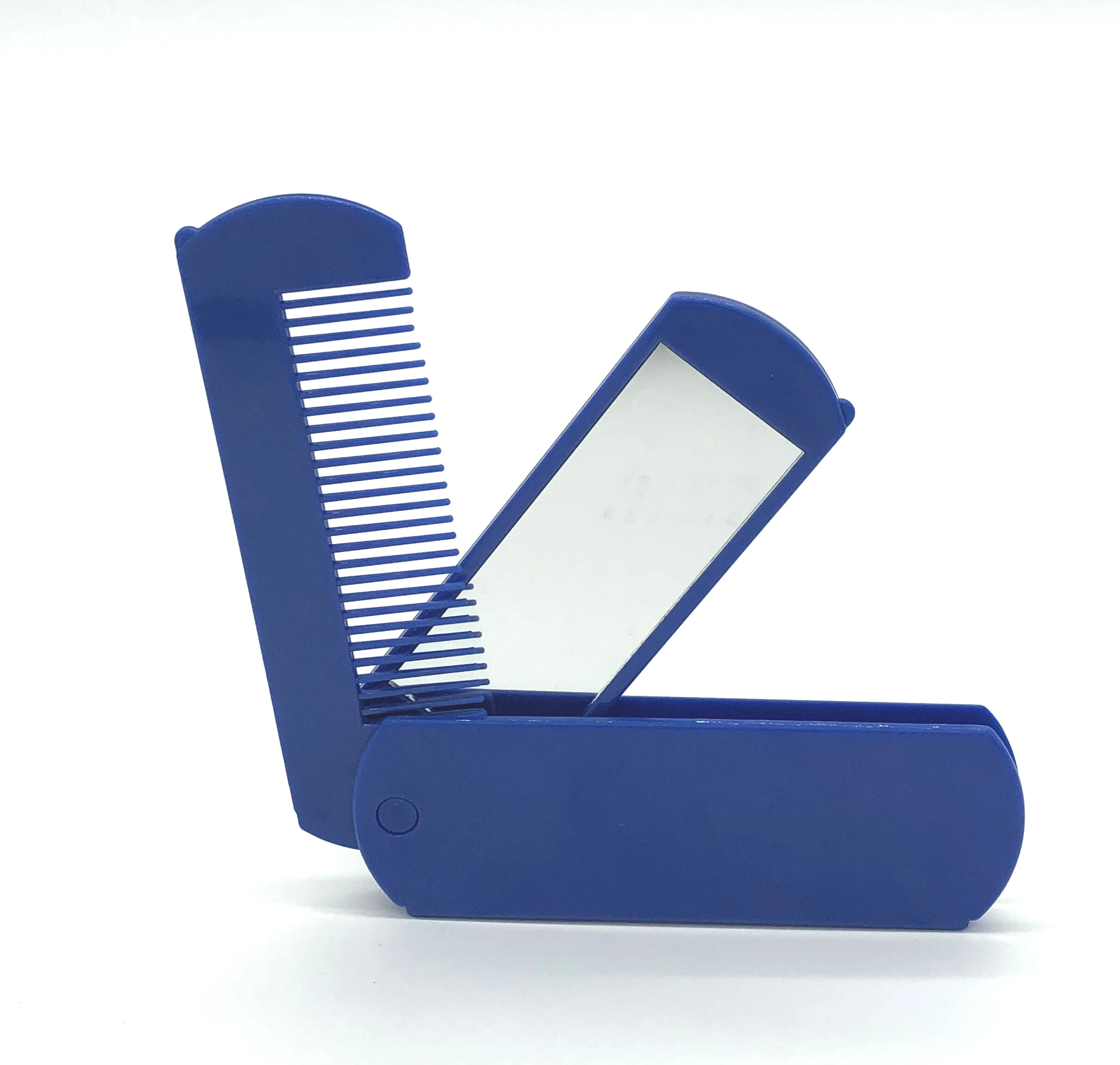 

1 Pcs Professional Travel Hair Comb New Girls Portable Mini Folding Comb With Mirror Compact Pocket Size Purse Travel Comb