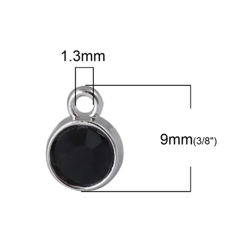 DoreenBeads, цинковый сплав, серьги-гвоздики, фурнитура, Круглый, золотой, серебряный, черный, с эмалью, с петлей, сделай сам, ювелирное изделие 11 мм x, 10 шт