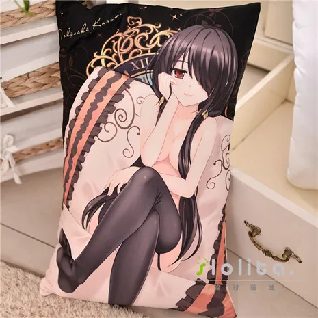 Kurumi 45x70cm Plush Японское аниме Дата живого Куруми Kotori Yoshino обнимая тело подушка под спину милый мультфильм Подушка для фанатов для украшения дома - Цвет: Kurumi 45x70cm Plush