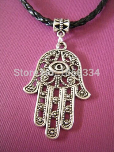 

HOT 10PCS Fashion Evil Eye Hamsa Fatima hand Charms Statement Necklace & Pendants DIY Jewelry For Woman B143