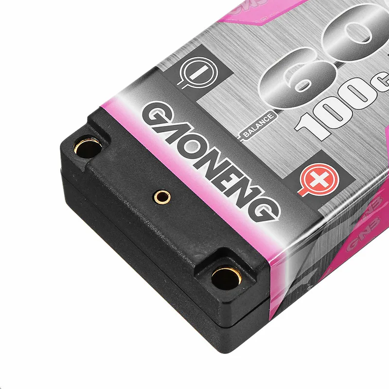 Gaoneng 7 6 V 6000mAh 100C 2S HV 4 35 перезаряжаемая Lipo батарея 5 0 мм вилка типа &quotбанан&quot T для