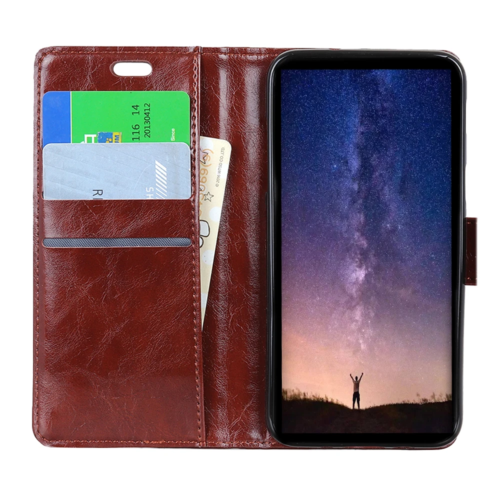 Магнитный Флип кейс для iPhone X XS Max XR 8 7 Plus с узором Crazy Horse чехол из искусственной