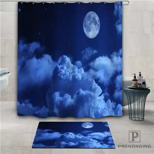 Изготовленный На Заказ лунный свет (1) водонепроницаемый занавеска для душа