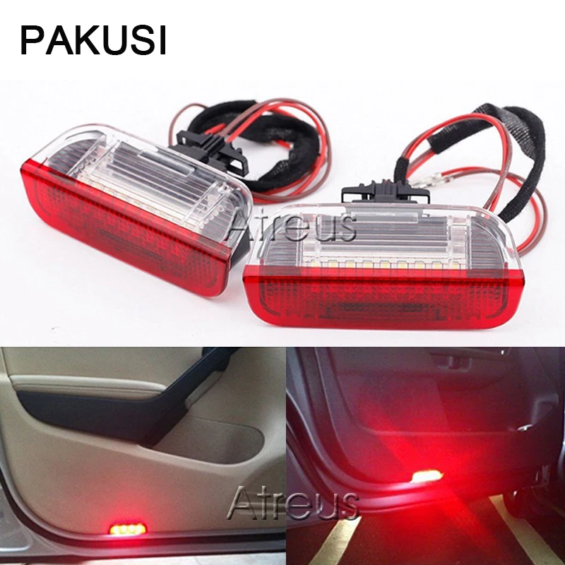 Автомобильный Дверной светильник PAKUSI для VW Golf GTi Polo Jetta EOS Tiguan CC Scirocco Touareg