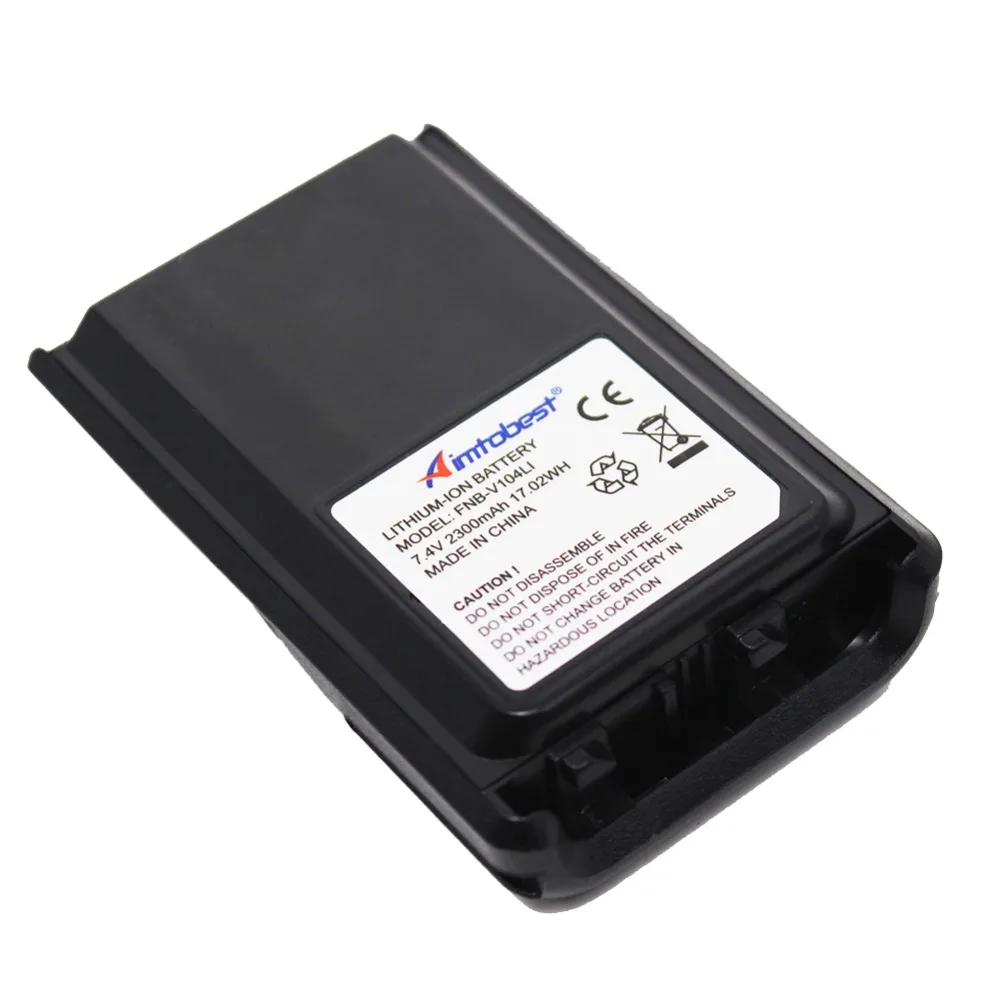 Vertex FNB-V104LI FNB-V104 2300 мА/ч, литий-ионный аккумулятор для Vertex VX-230 VX-231 VX-234 VX-228 высокой емкости FNB-V103 FNB-V104LIA