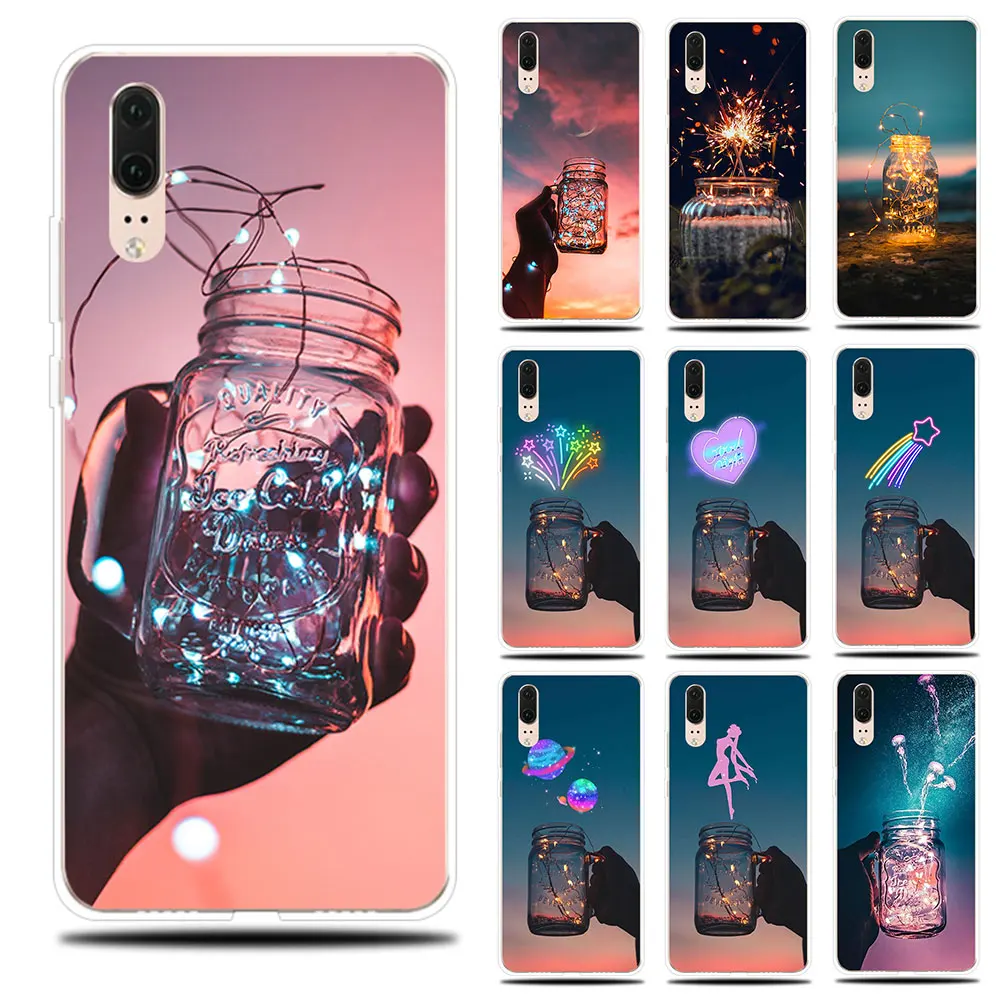 Bottles Silicone Phone Case For Huawei P8 P9 Lite 2017 P Smart 2019 Soft Cover P10 P20 P30 Pro |