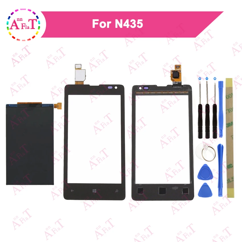 10 шт./лот 4 0 ''для Nokia Microsoft Lumia 435 N435 ЖК экран + сенсорный дигитайзер черный и