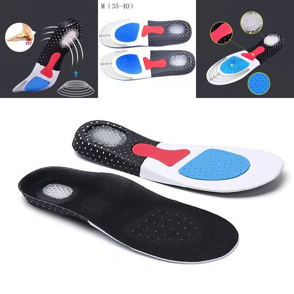 1pair Silicone Gel Insoles Foot Care for Plantar Fasciitis Heel Spur Sport Shoe Pad Arch Orthopedic Insole Drop Shipping | Красота и