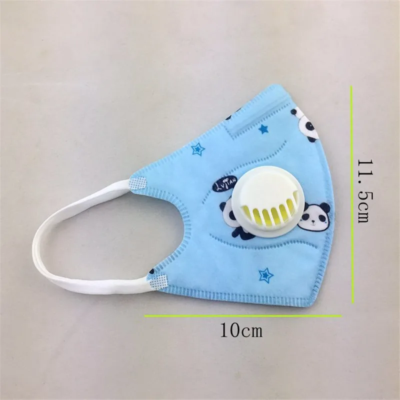 3 шт складные нетканые Valved маски PM2.5 пылезащитные одноразовые маски для детей с милым принтом ушной петли респиратор крышка