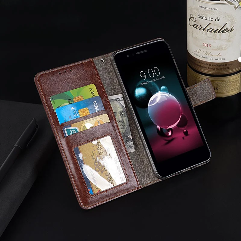 New Arrvial Leather Magnetic Flip PU Wallet Case For LG K8 2018 X210EM LM-X210EM Card Slot Photo Frame Stand Cover | Мобильные