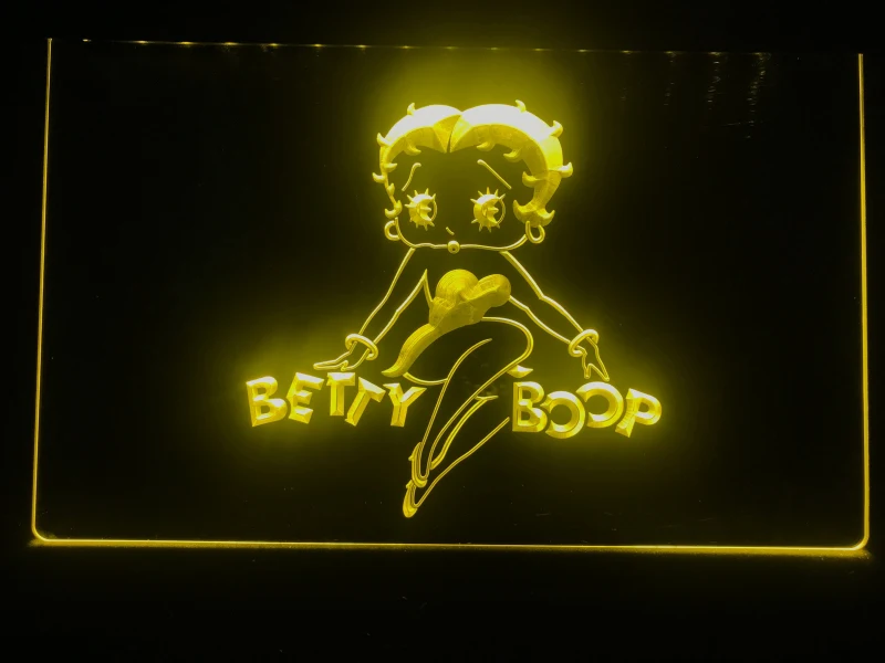 G197 неоновый светильник Betty Boop, светодиодная вывеска для домашнего декора магазина