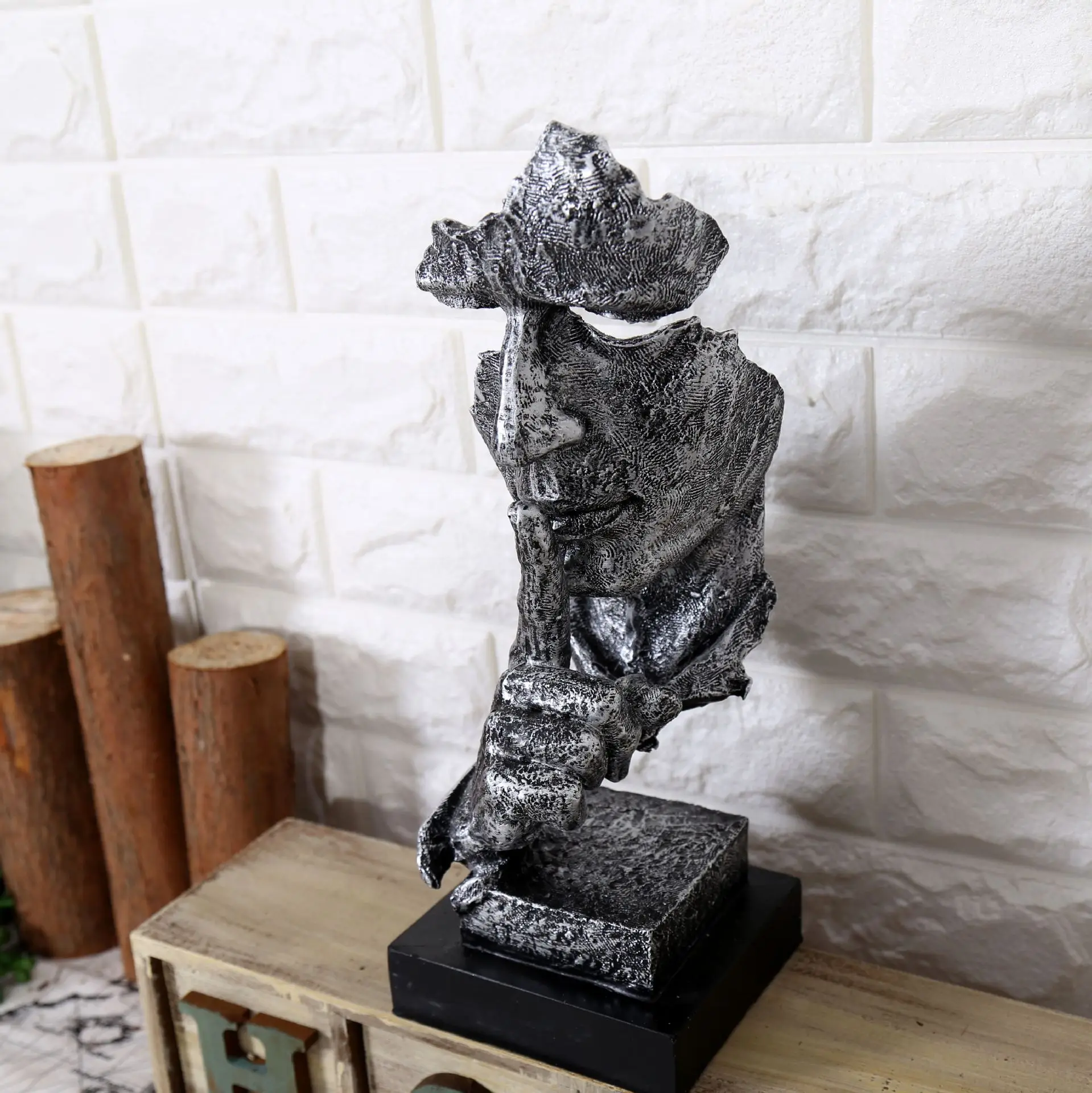 Офис стол декоративное украшение Art Скульптура ретро смолы рукодельное украшение для дома аксессуары не говоря Статуи