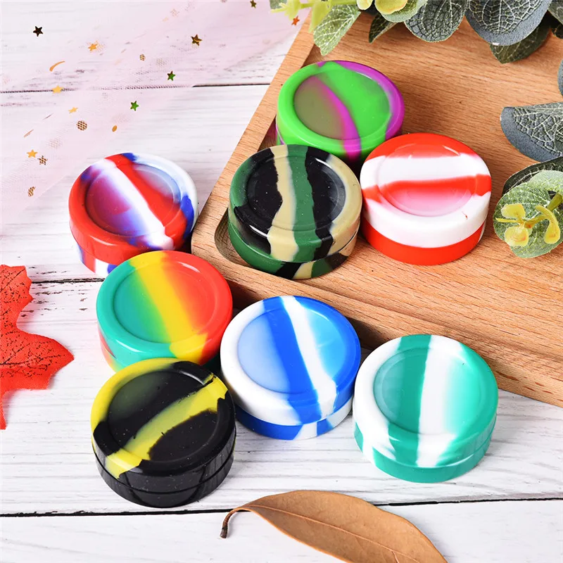 Круглый антипригарный силиконовый контейнер для воска емкость 10 мл|Бутылки и