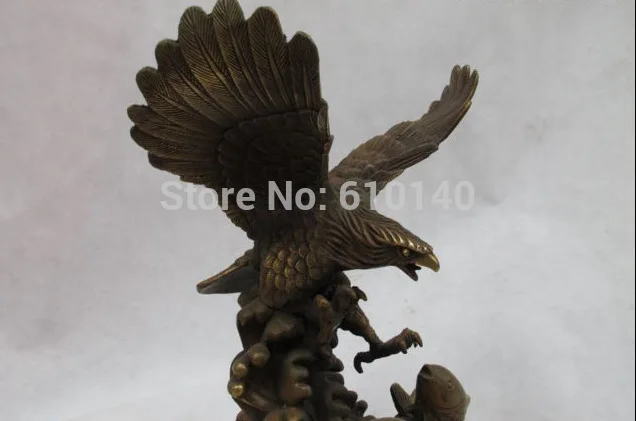 Китайская Бронзовая медная Статуэтка рыбы фэн шуй|statue|statue bronzestatue eagle |