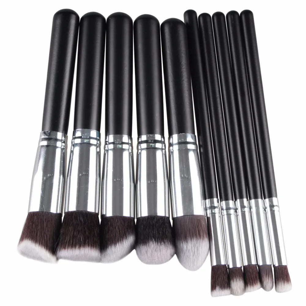 10 шт. набор высококачественной основы Maquiagem power Eye shadow Blending Contour Highlight Cosmetic beauty Makeup Кисти Наборы инструментов