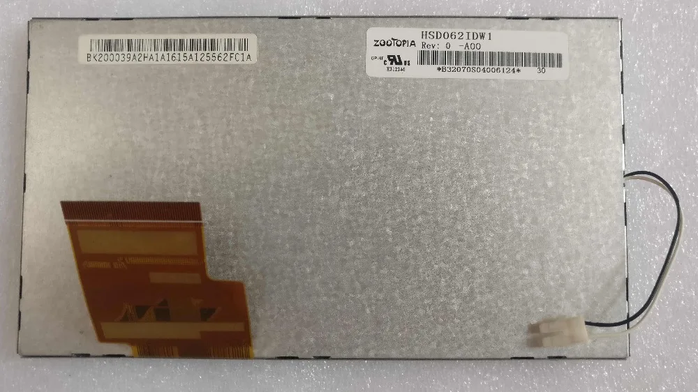 100% Новый оригинальный 6 2 дюймовый ЖК дисплей 155*88 мм HSD062IDW1 HSD062IDW3 XHS экран| |