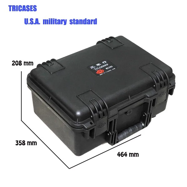 

Tricases factory waterproof waterproof dustproof hard plastic case profession trolley tool cases M2360 for electric device