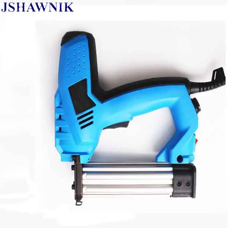 200V-240V Electric Staple Gun 2 In 1 Brad Nailer & Stapler Electric Nail Power Tool with 500 pcs nails for wood furniture