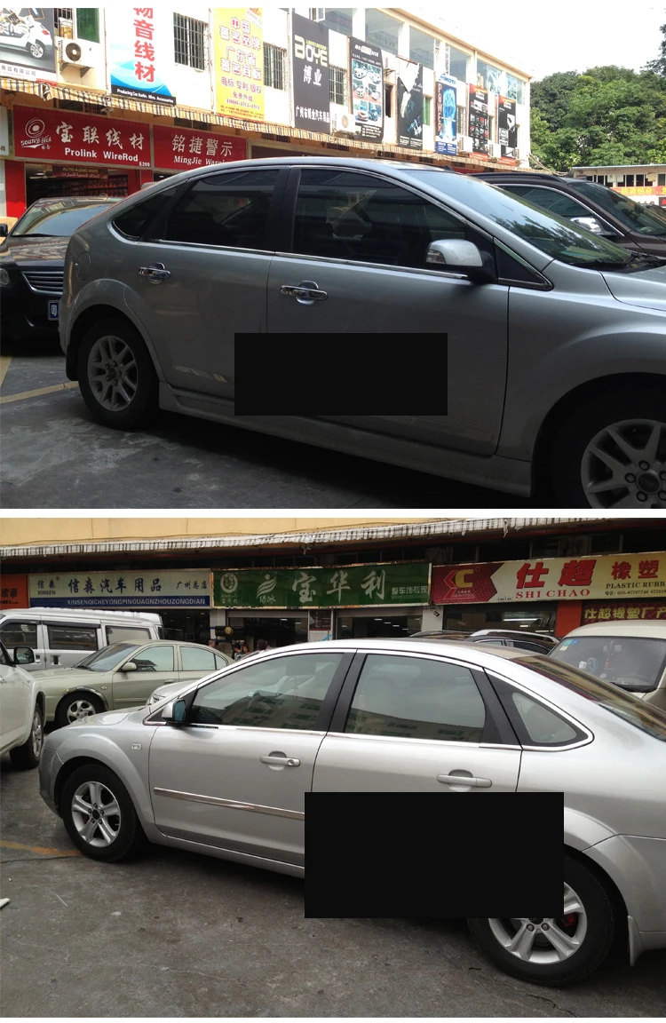 Lsrtw2017 304 нержавеющая сталь окна автомобиля планки для ford focus 2004 2005 2006 2007 2008 2009 2010 Фокус mk2
