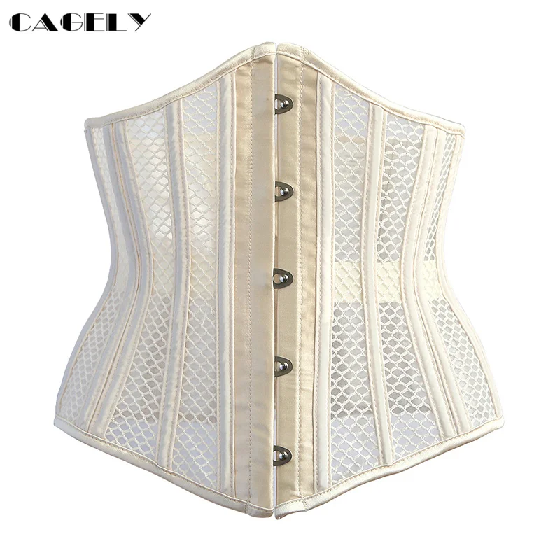 Шейпер для тела из 26 стальных костей мерсеризованная ткань корсет коррекции