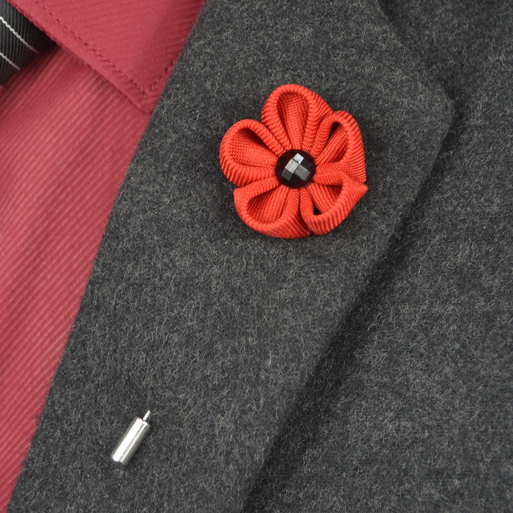 Бренд Mdiger Мужская брошь на булавке ткань черный белый бант лацкане булавка для