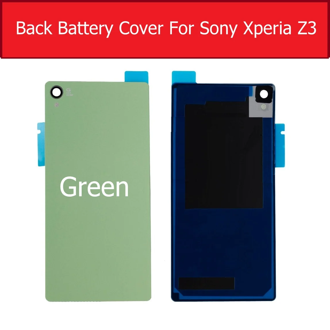 Задняя крышка батарейного отсека стеклянная для Sony Xperia Z3 L55T L55U D6633 D6603 D6653 чехол + 1