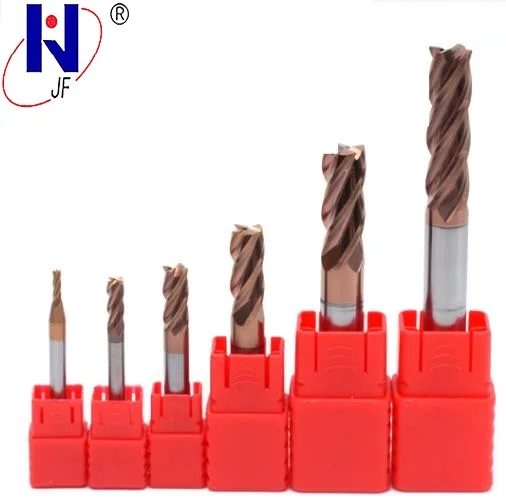 D2*6*D4*50*4T Solid carbide 4 flute flattened end mills with straight shank milling cutter HRC58 TiSiN Coated | Инструменты