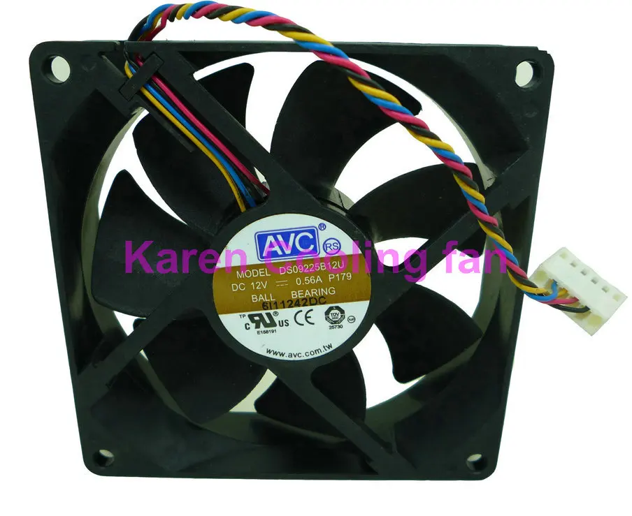 

AVC 9CM DS09225B12U 9225 12v 0.56a 4Wire cooling fan