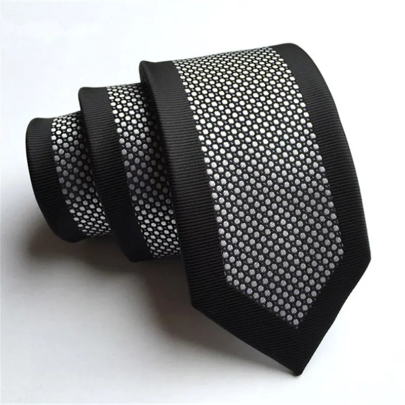 6cm New Fashion Dots Narrow Ties For Men Wedding Suit Gravata Black Blue Polyester Cravat Necktie Party Business Neck Tie | Аксессуары