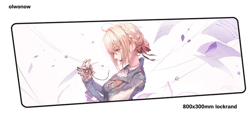 Violet evergarden коврик для мыши для геймера, цветной игровой коврик для мыши 800x300x3 мм, рождественский подарок, ноутбук, эргономичный коврик для мыши