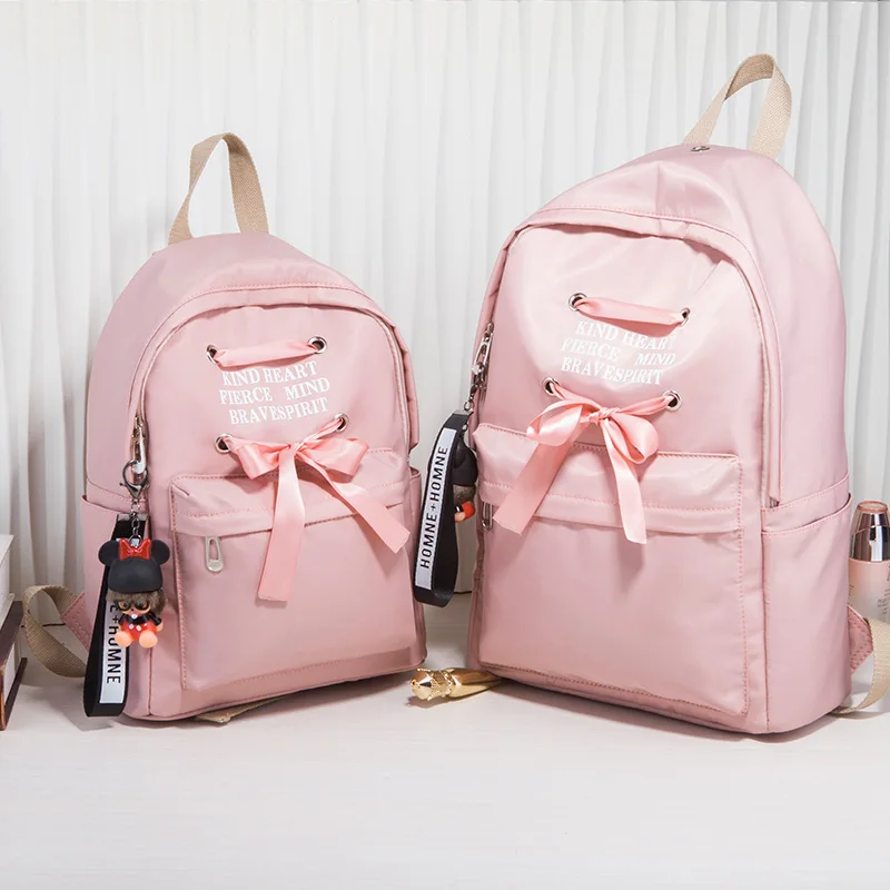 Для женщин рюкзак для студентов с бантом ленты Mochila Feminina Mujer 2019 путешествия
