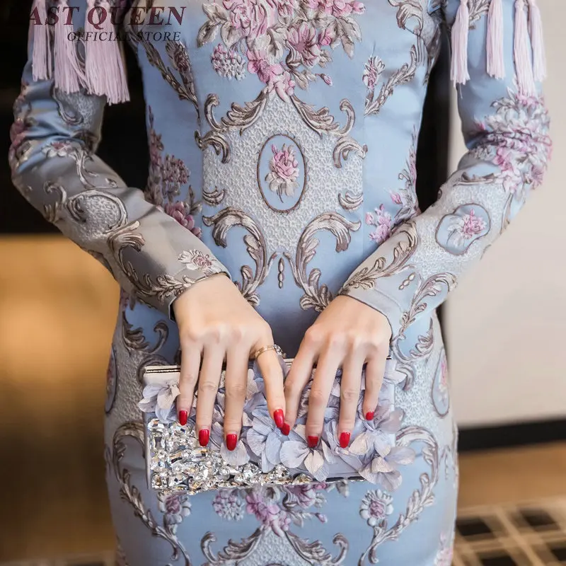 Элегантное женское платье с открытыми плечами китайское qipao мини облегающее