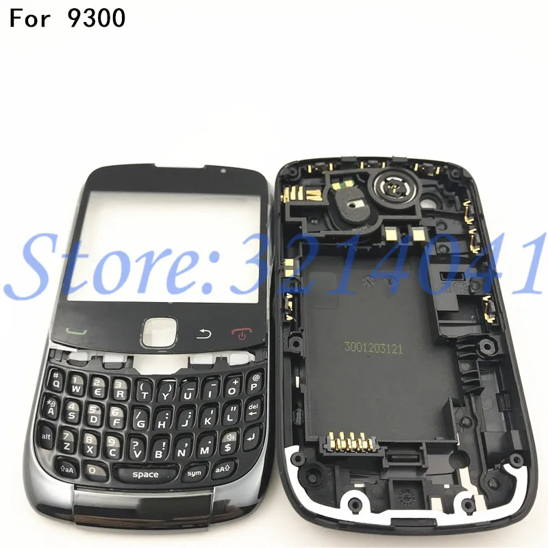 Полный Мобильный телефон Корпус крышка чехол для Blackberry Curve 9300 с английской