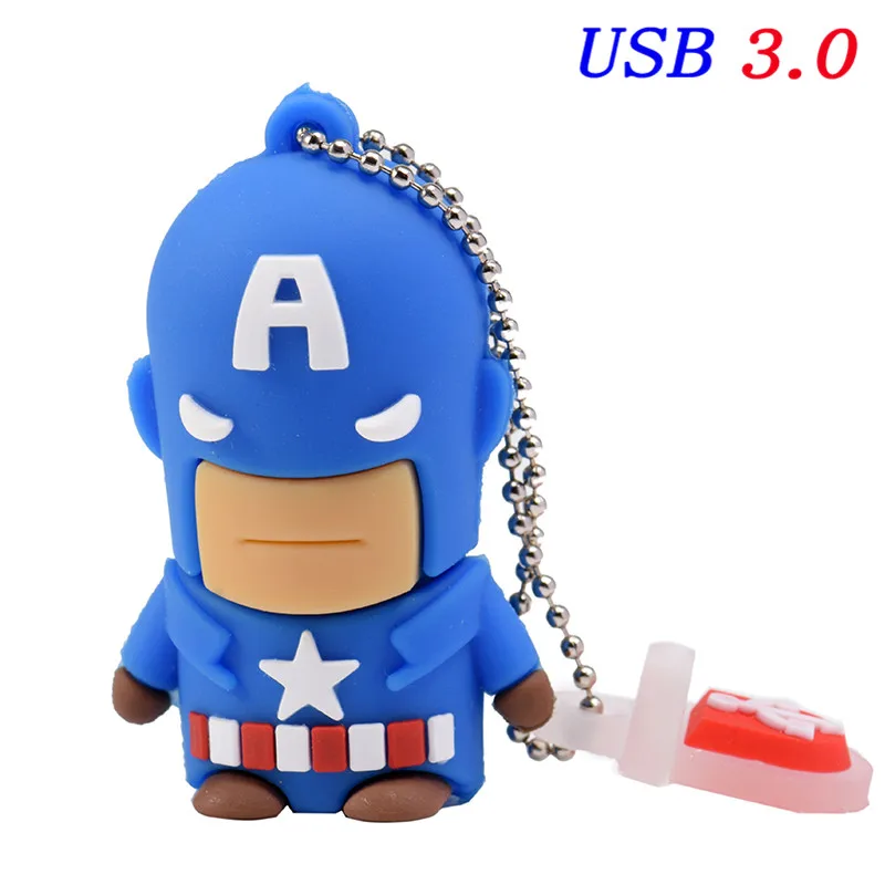 T1 JASTER Горячая высокоскоростной флеш-накопитель USB 3,0 4 ГБ 8 ГБ 16 ГБ 32 ГБ 64 Гб мультфильм супергерой Супермен Бэтмен серии USB memory stick - Цвет: T1