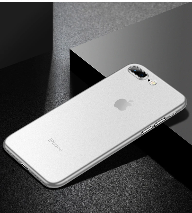 0,3 мм Ультратонкий чехол для телефона Iphone Xs Max Xr X 8 7 6s 6 S Plus Матовый Прозрачный жесткий чехол для Iphone 5 5S SE чехол