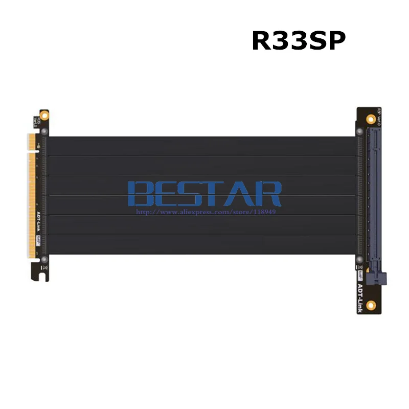 Вертикальный удлинитель для графической карты Riser PCIE 3 0x16 Гибкий плоский кабель
