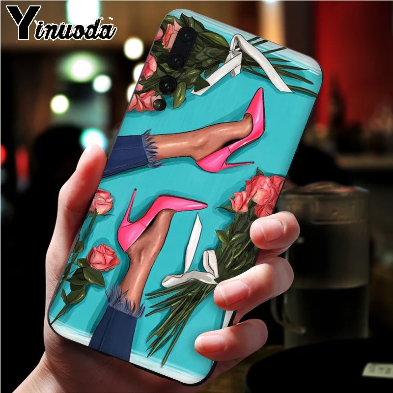 Yinuoda летний мягкий чехол из ТПУ для принцессы девочек пляжа Huawei P10 plus 20 pro P20 lite mate9 10